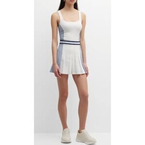The Upside Legacy Lucette Active Dress Large Blue White Tennis Athleisure